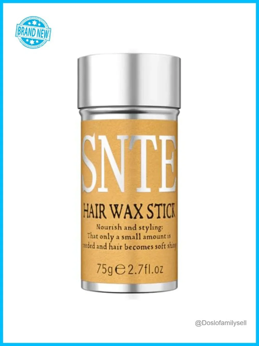 Hair Wax Stick, Gel Tamer for Flyaways, Nourishing Slick Stick Pomade, Styling